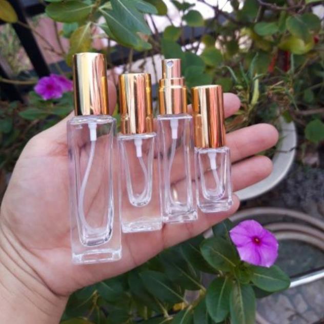 Lọ Chiết Nước Hoa ❤ GIÁ TẬN GỐC ❤ Chai Chiết Nước Hoa Hình Trụ Vuông Dài 5ml,10ml,20ml,25ml đựng dầu thơm