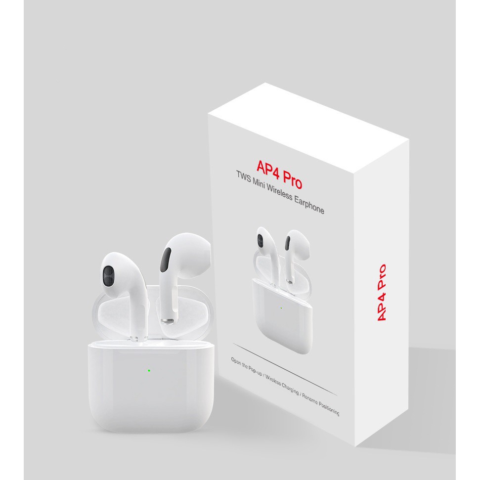 Tai Nghe Bluetooth Airpod Pro 4 Cảm Ứng 5.0 Âm Thanh Cực Hay Đàm Thoại Sắc Nét | Pro4 Phiên Bản Nâng Cấp - lanashop77