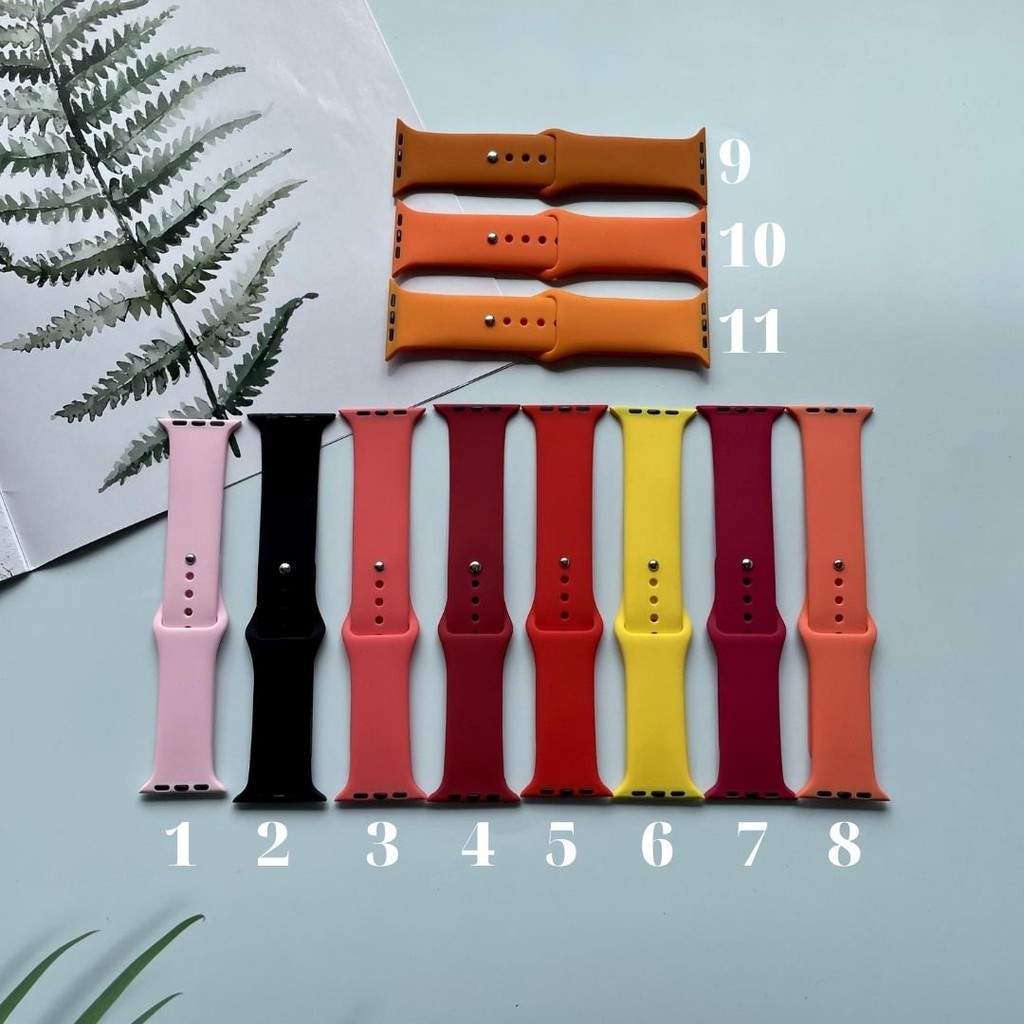 [GIÁ SỐC] Dây đeo silicon cho đồng hồ Apple Watch 🌸 MẢNH DÀI (M/L) 🌸 cho cổ tay to