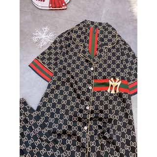 Bộ pijama đùi tay ngắn lụa qc ht3615