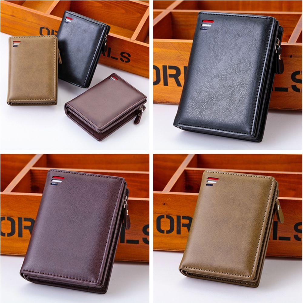 Ví Da Ngắn Đựng Thẻ Đa Năng Thời Trang Cho Nam Giá Đỡ