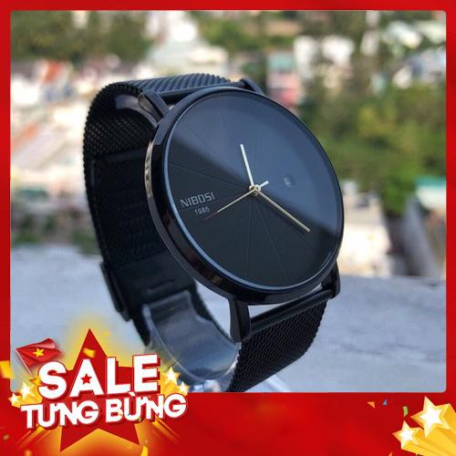 Đồng Hồ Nam Nibosi Dây Lưới Chính Hãng Tặng Vòng Tay Tì Hưu - Hàng nhập khẩu