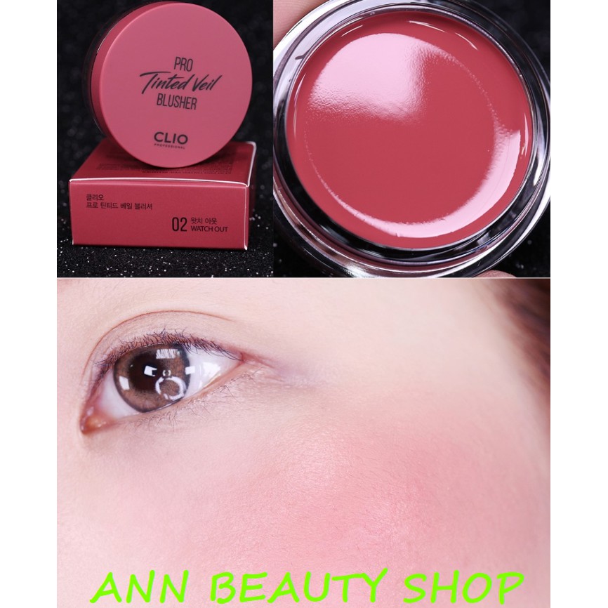 Má Hồng Dạng Kem Hiệu Ứng Căng Mượt CLIO PRO TINTED VEIL BLUSHER 4.5g | BigBuy360 - bigbuy360.vn