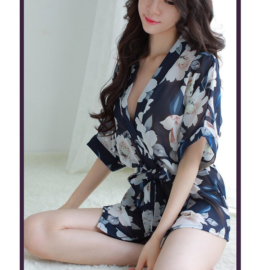 ✧Sản Phẩm Mát Mẻ✰ Đầm Ngủ Kiểu Kimono Gợi Cảm Chất Liệu Chiffon A187-2 34 ✧ | BigBuy360 - bigbuy360.vn
