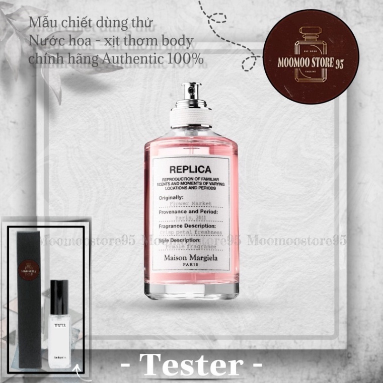 |NEW| Nước hoa dùng thử Replica Flower Market Tester 5ml/10ml ⁻ᴹᵒᵒᴹᵒᵒˢᵗᵒʳᵉ⁻ -freeship-