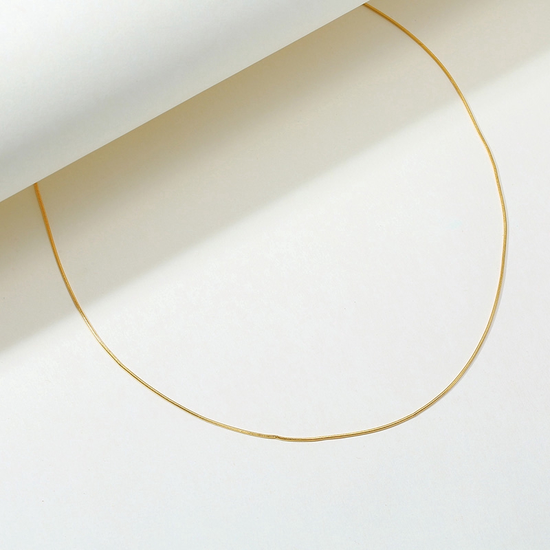 Vnox Vòng Cổ Choker Kiểu Da Rắn Mạ Vàng