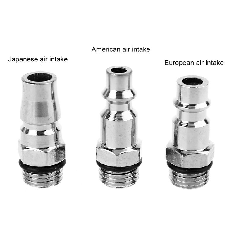 Bộ 3 Đầu Nối Ống Khí 1 / 4 &quot;NPT Phích Cắm US JP EU Chuyên Dụng