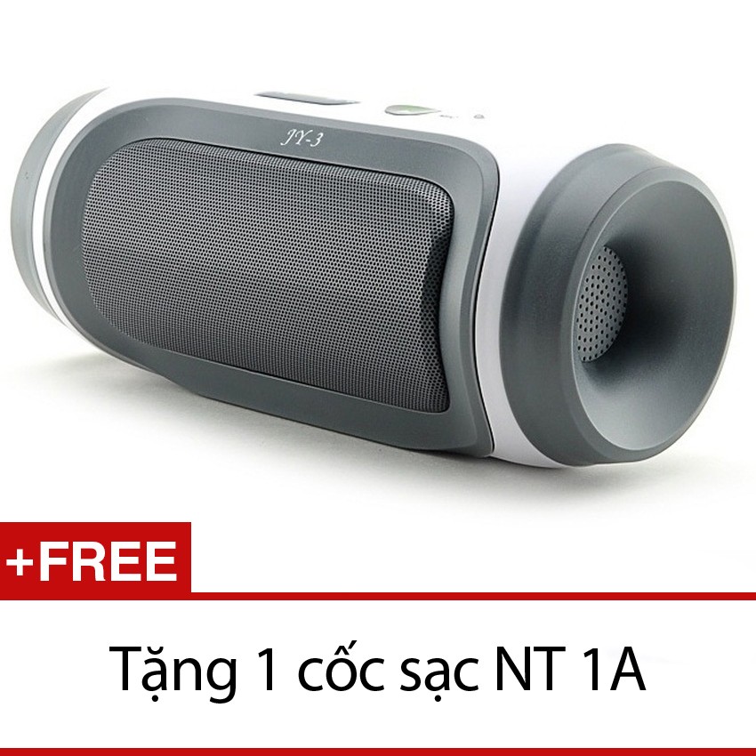 Loa di động Bluetooth JY-3 (Xám) + Tặng 1 cốc sạc