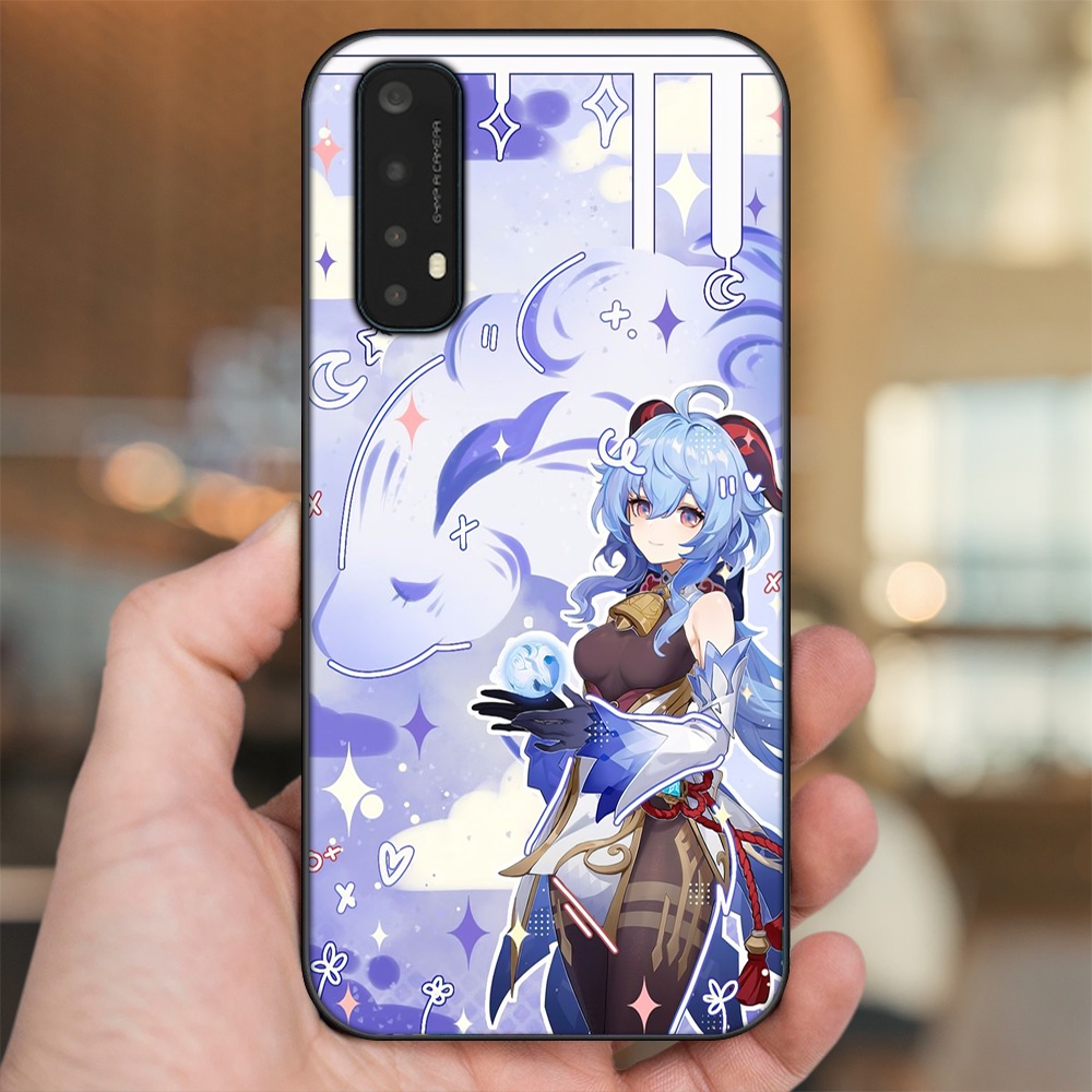 Ốp lưng Realme 7 viền đen in hình Ganyu Genshin Impact