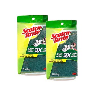2 MIẾNG Mút rửa chén đa năng