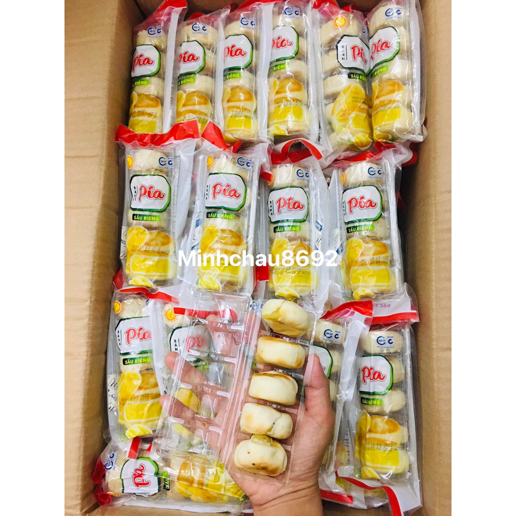 Bánh Pía Sầu riêng đậu xanh Lương Trân đặc sản Sóc Trăng Gói 5 cái