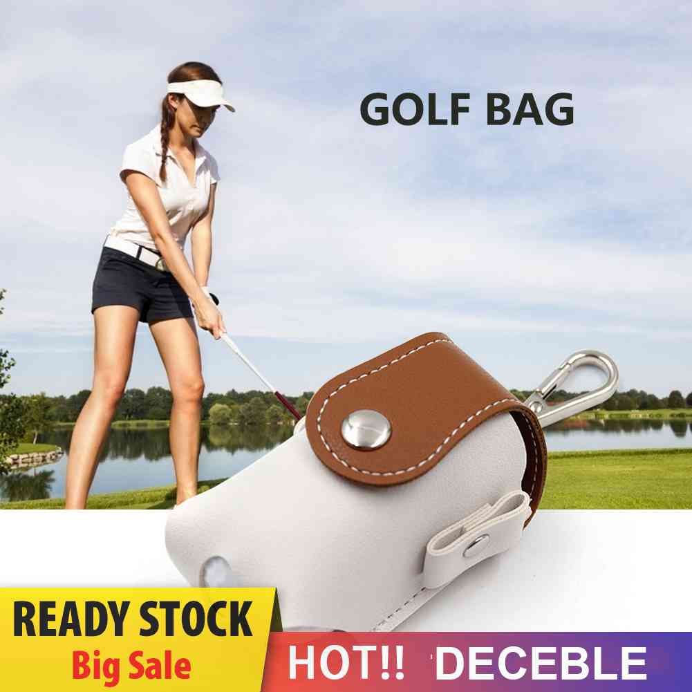 Túi Da Đựng Bóng Golf Đeo Thắt Lưng Kèm Kẹp Tiện Dụng