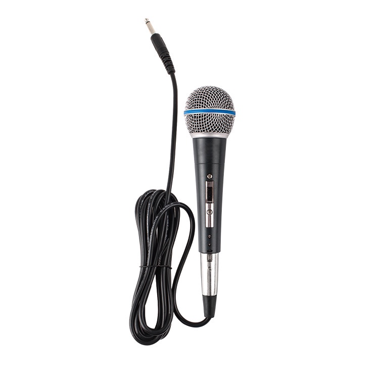 Micro hát karaoke CÓ DÂY dài 5M / Không dây Ontekco MV01 tay cầm chắc chắn cao cấp chống hú