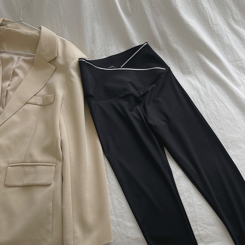 Quần Legging Nữ Cạp Cao Chéo Gen Bụng Tôn Dáng Phái Đẹp Mã 2