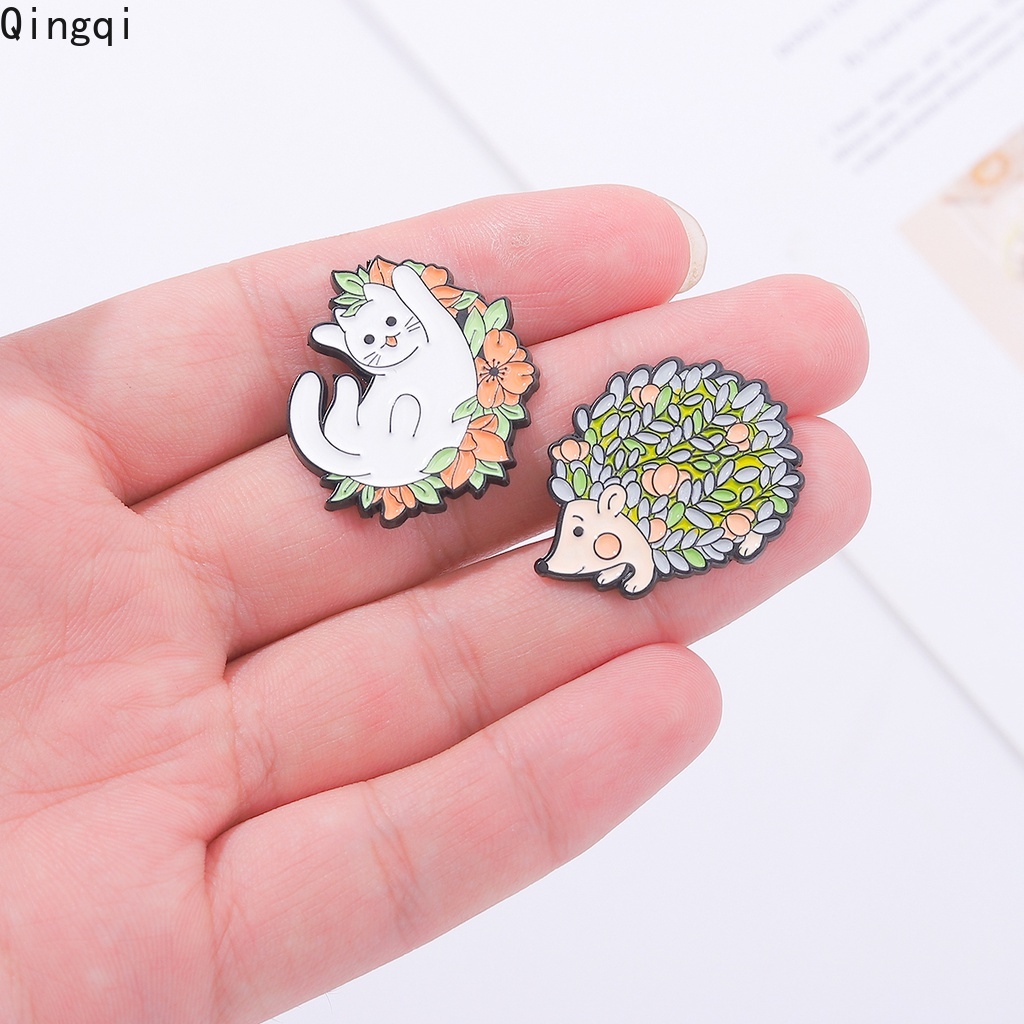 Ghim cài áo Miss Zoe hình nhím/ hoa/ mèo vui nhộn dễ thương cho bé