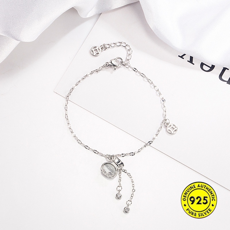 Vòng Tay Mạ Vàng 18K Đính Đá Opal Mới
