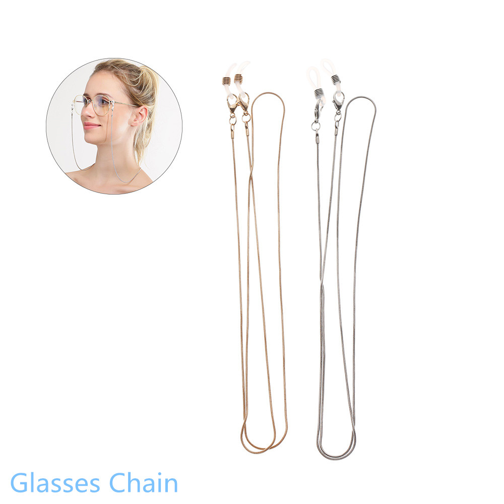 Dây Đeo Mắt Kính Thời Trang|Dây Đeo Kính Đọc Sách Nhiều Màu Sắc Bằng Kim Loại Cho Nữ