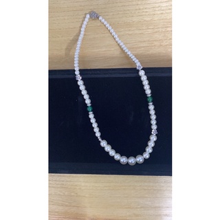 Dây chuyền hạt trai mix charm bạc