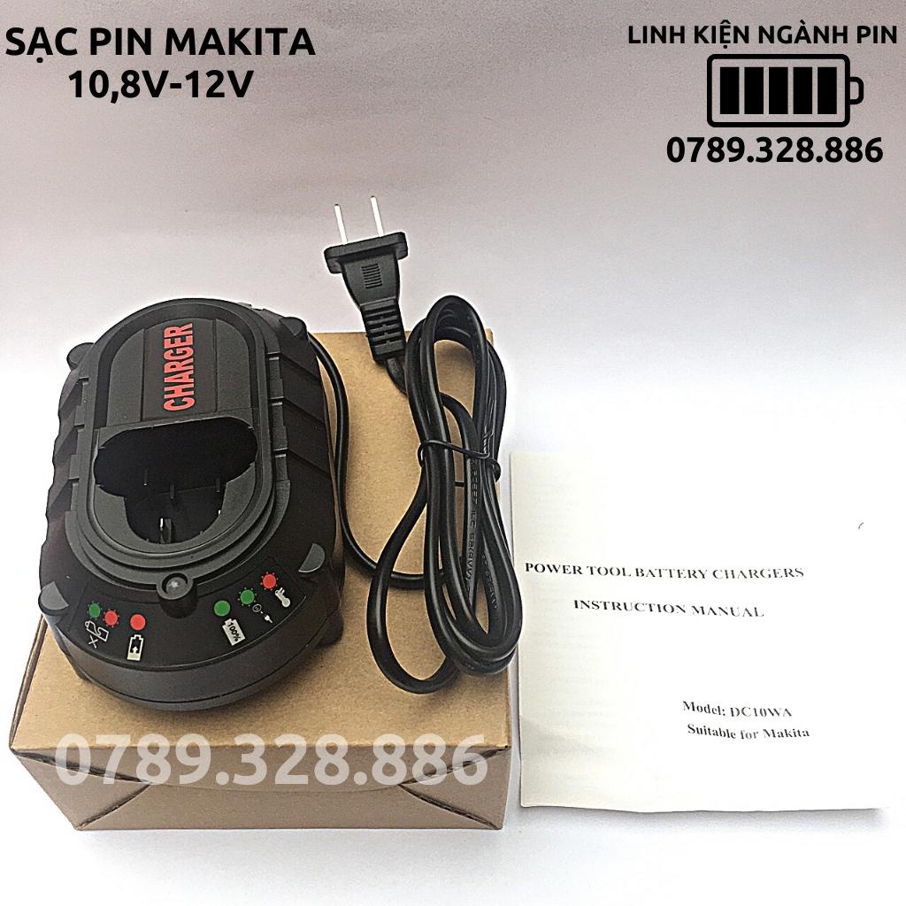 Sạc pin Makita 10.8V Li-ion pin cắm, sạc báo đèn và đầy tự ngắt