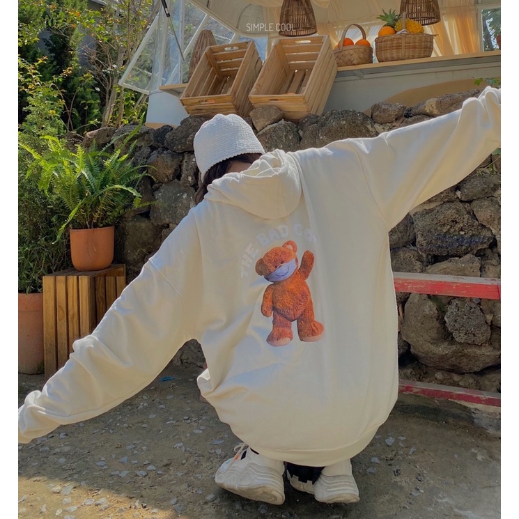Áo Hoodie TEDDY THE BAD GOD Unisex Simple Cool - Size M L XL nam nữ mặc được