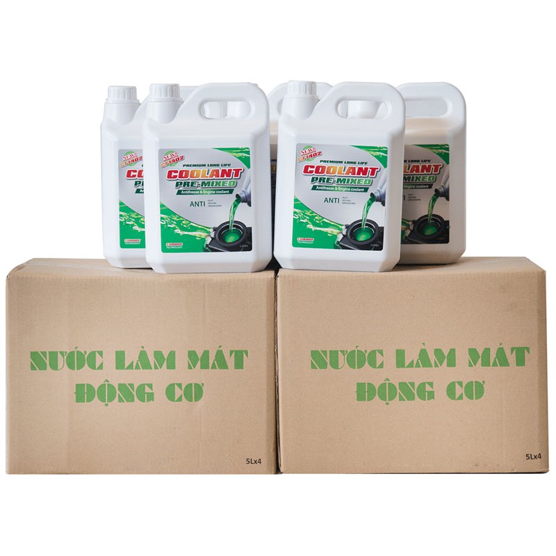 Nước làm mát động cơ pha sẵn Thaco CF1402 -5 lít màu xanh