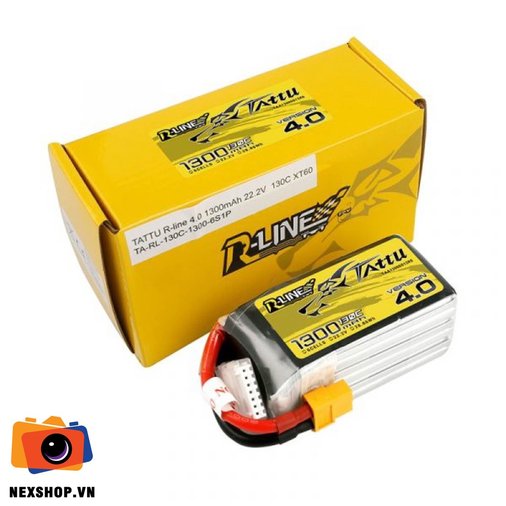 Pin Fpv TATTU R-LINE 4.0,1300mAh,130C,22.2V