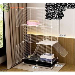 [MUA 1 TẤM TẶNG 2 CHỐT] CHUỒNG CHÓ MÈO ĐA NĂNG [CÓ THỂ LẮP RÁP THEO Ý THÍCH] (Kiều Hoa Store)
