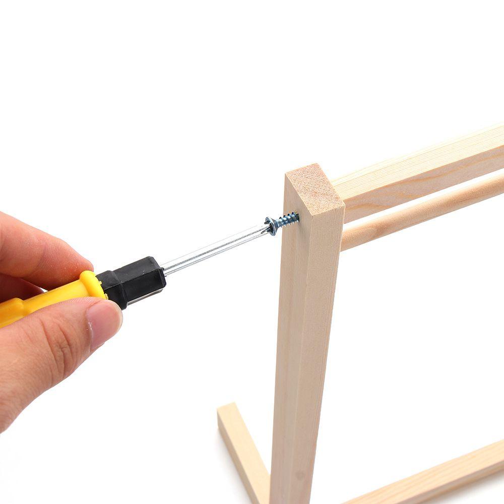 Móc Treo Quần Áo Búp Bê Bằng Gỗ Giá Đỡ