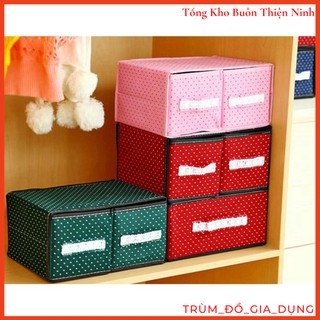TỦ VẢI ĐỰNG ĐỒ 2 TẦNG 3 NGĂN MINI