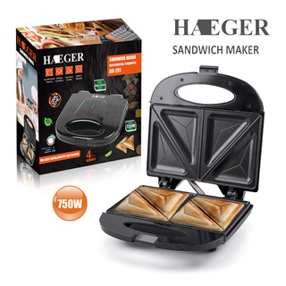 Mua Máy nướng bánh mì  máy kẹp bánh sandwich  bánh waffle làm đồ ăn sáng chính hãng Haeger  BH 12 Tháng 