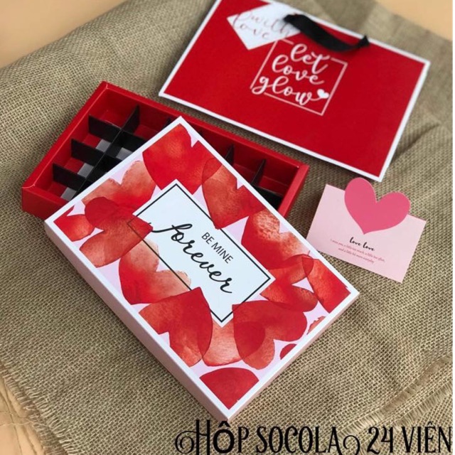 Hộp socola 24 viên Bemine forever nhạt