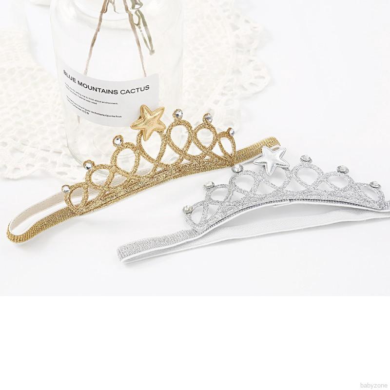 Băng đô hình vương miện dễ thương cho bé gái