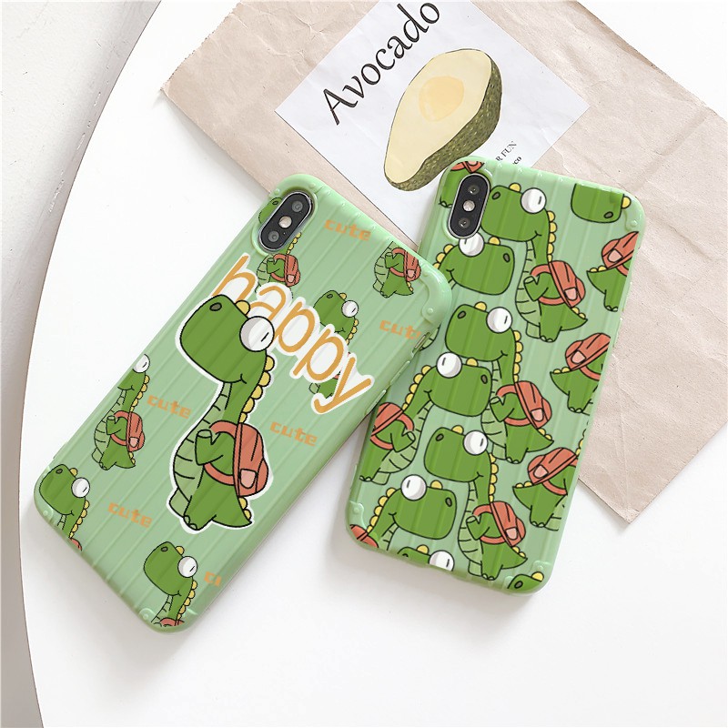 Ốp lưng iphone Dino cổ dài sọc 3D chống va đập 5/5s/6/6plus/6s/6splus/7/7plus/8/8plus/x/xs/11/12/pro/max/plus/promax | BigBuy360 - bigbuy360.vn