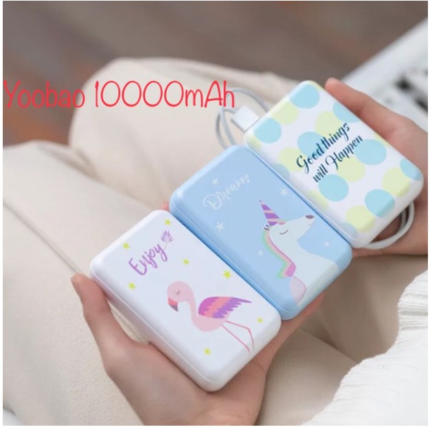 PIN SẠC DỰ PHÒNG YOOBAO 10000mAh Xịn Chính hãng ( Nhiều hình và màu )