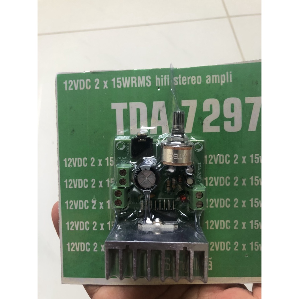 BO MẠCH KHUẾCH ĐẠI LOA ÂM THANH TDA 7297- 15W-SONG MÃ