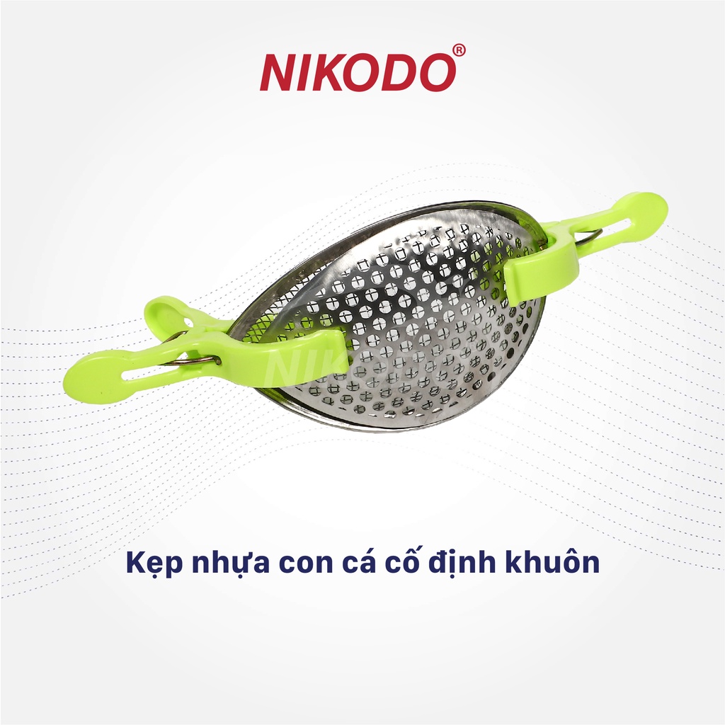 Kẹp nhựa cố định khuôn Yến giá rẻ hình con cá combo 12 cái, kẹp quần áo - Phụ kiện yến sào giá sỉ Nikodo