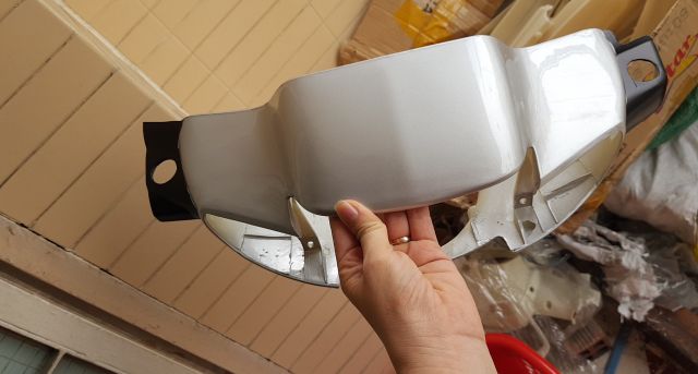 Dàn áo wave 110 màu bạc