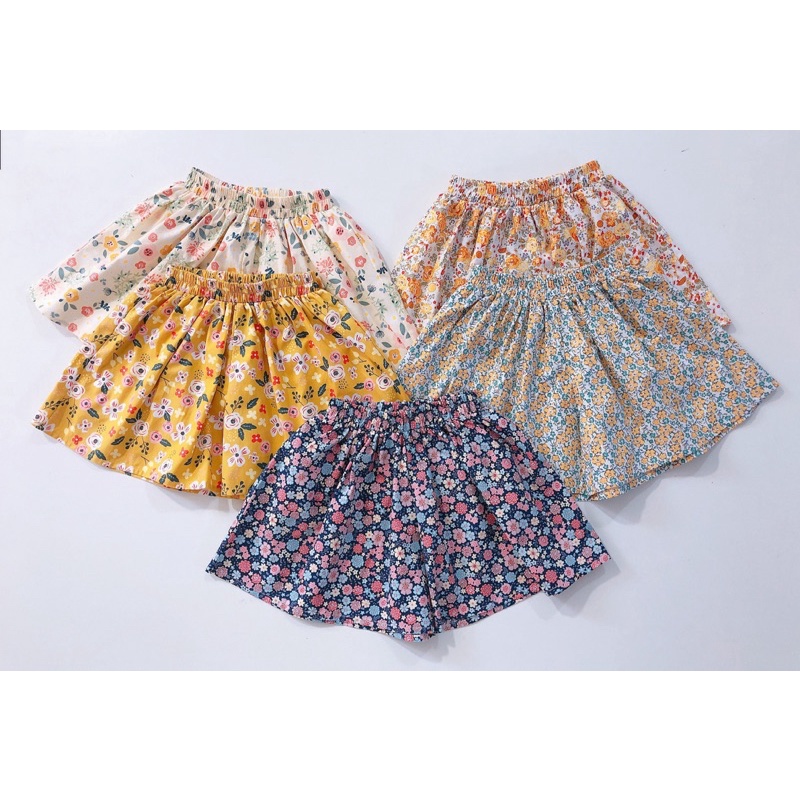 Set 2c quần giả váy cotton Sofia