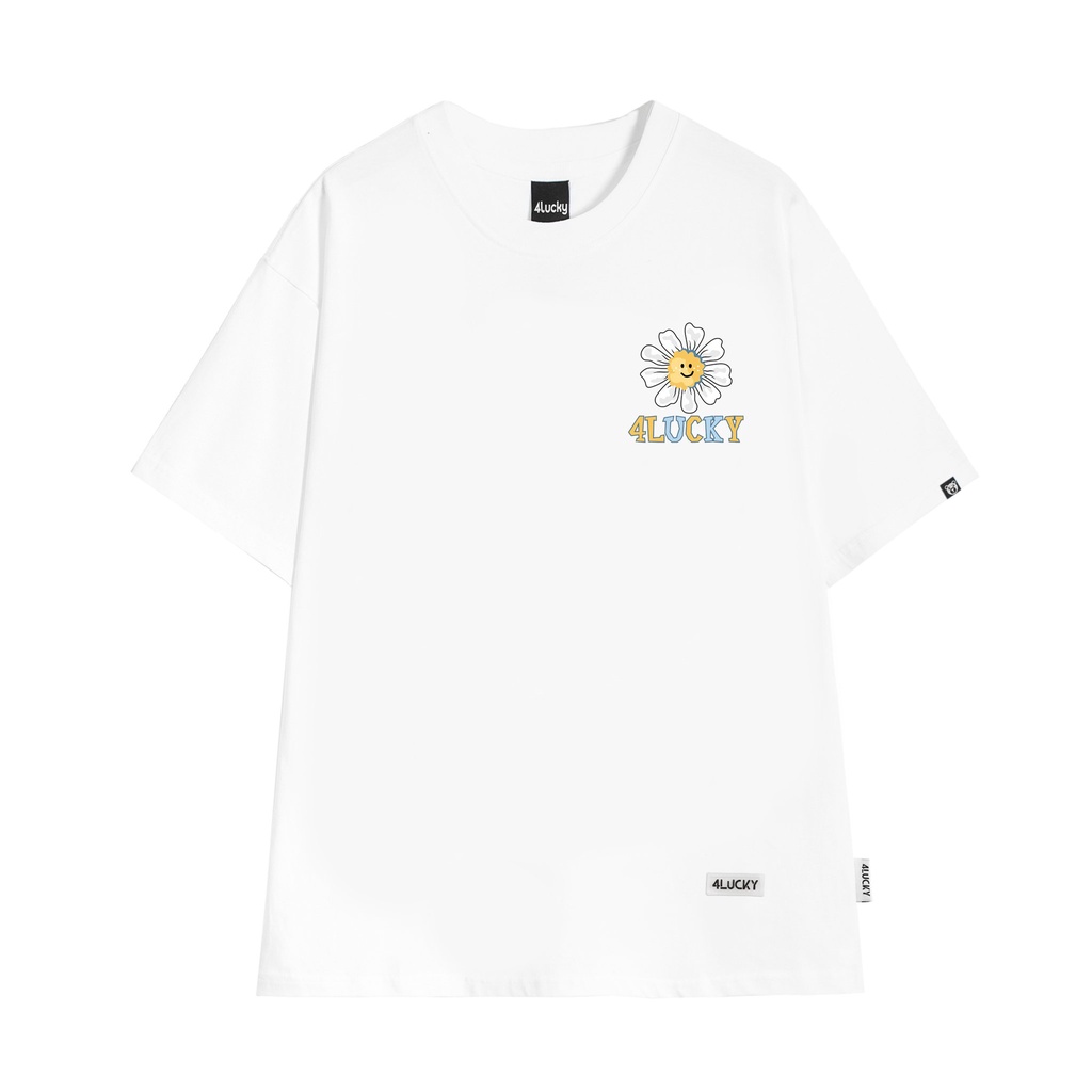 Áo thun unisex nam nữ 4Lucky 6045 - form rộng oversize streetwear