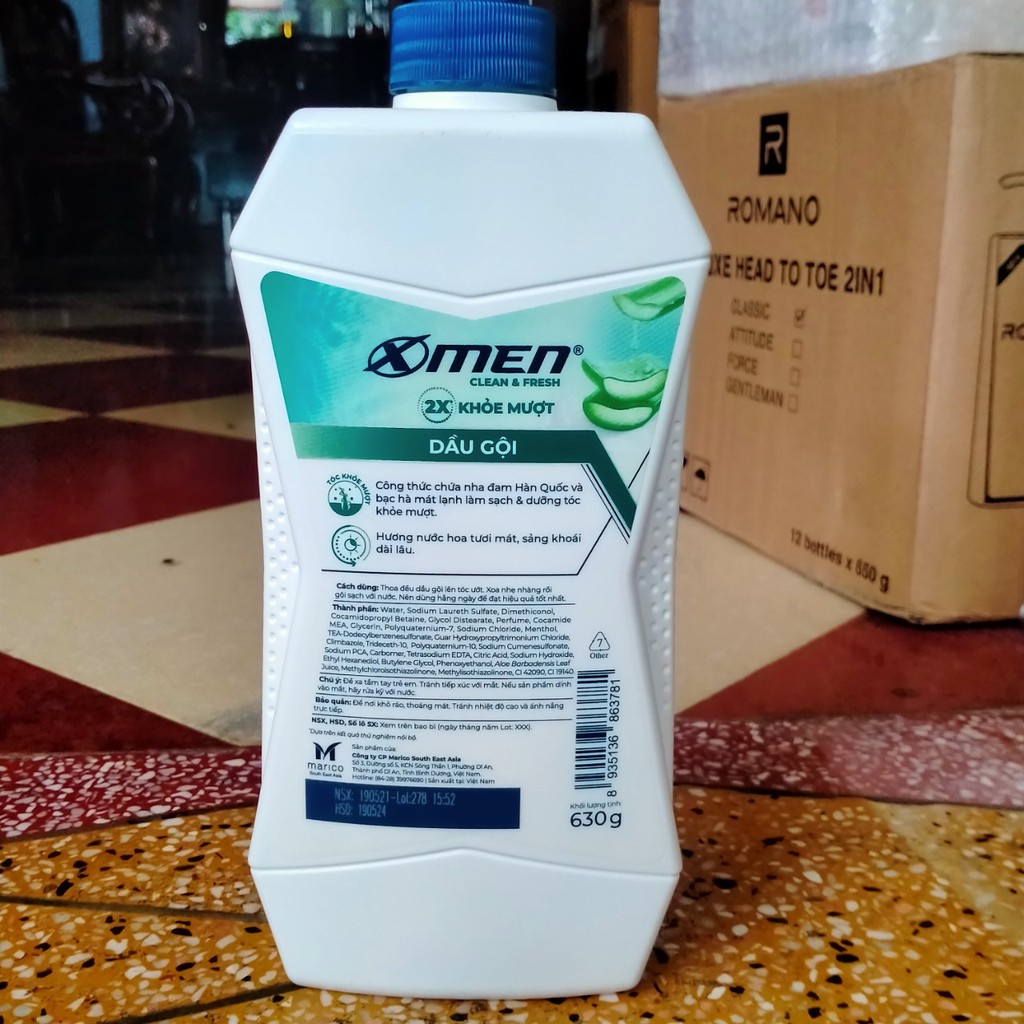 dầu gội đầu nước hoa xmen chai 650ml /900ml ( Tặng chai tắm or gội 150ml)