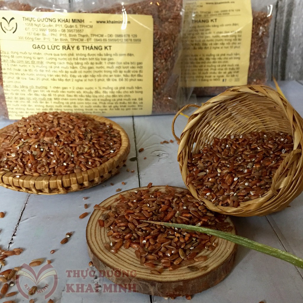 Gạo lứt đỏ 6 tháng