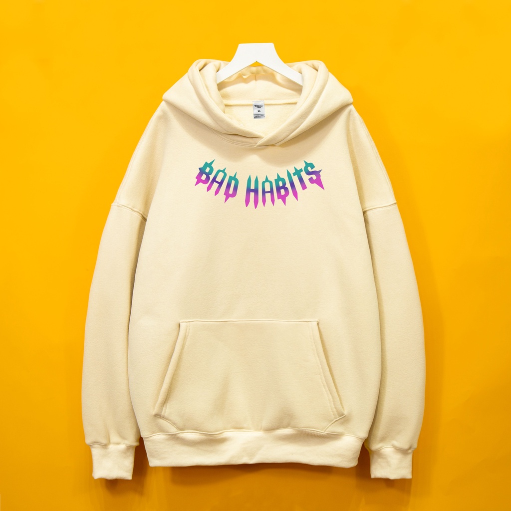 Áo nỉ hoodie BAD Hogoto shop , Áo nỉ hoodie unisex nam nữ form rộng oversize chất liệu Cotton