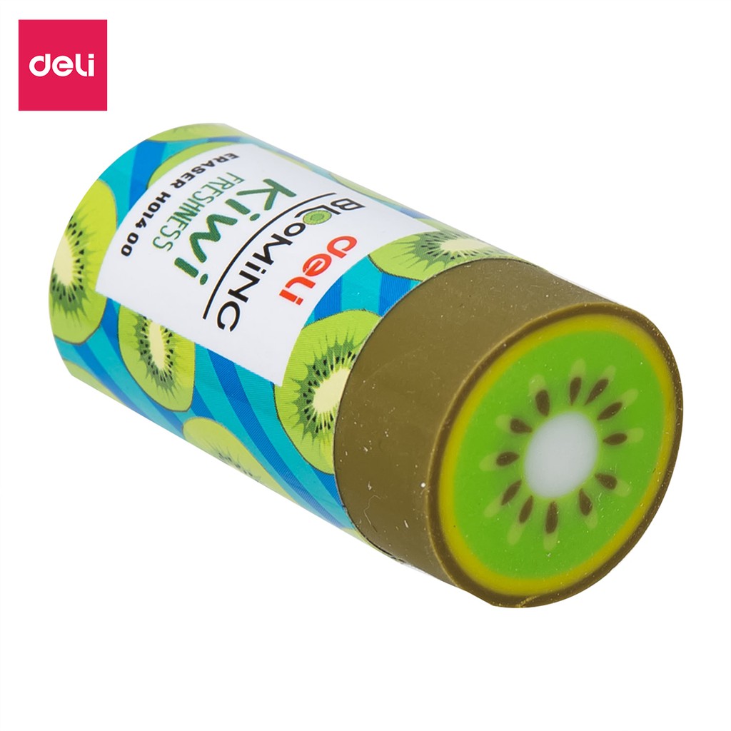 [Mã LIFEDELI20K5 giảm 20K đơn 0Đ] Tẩy 2B Deli, 40×22×12mm, Kiwi, Dâu, Chanh - 3 chiếc - EH01400-3C