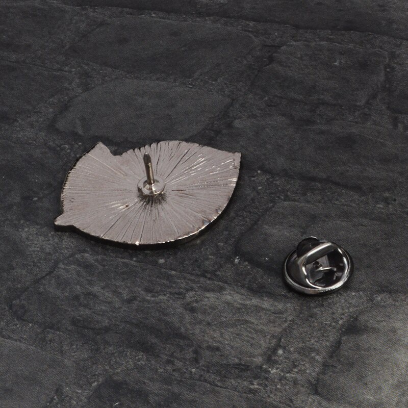 Ghim cài áo hình quả chanh bằng kim loại tráng men màu vàng cho nam nữ