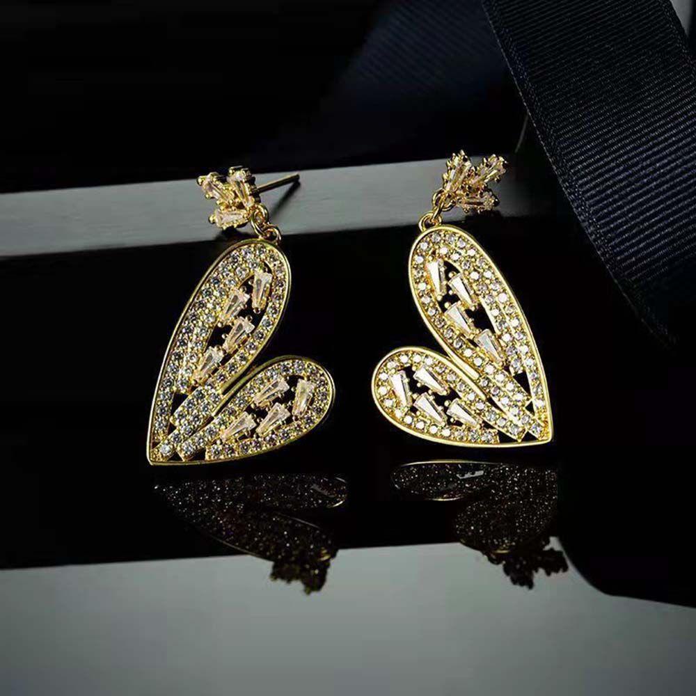 1 Bông Tai Kim Loại Hình Trái Tim Thời Trang Hàn Quốc|Khuyên Tai Nữ Trang Tạo Hình Độc Đáo