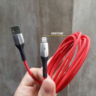 Cáp sạc Iphone 200 cm có đèn báo Baseus Horizontal