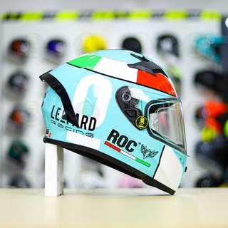Mũ Fullface ROC 01 Leopard Xanh Ngọc