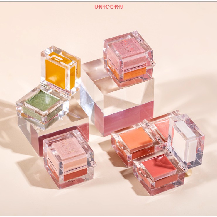 Phấn má bắt sáng hai màu tự nhiên lâu trôi Little Ice Cube