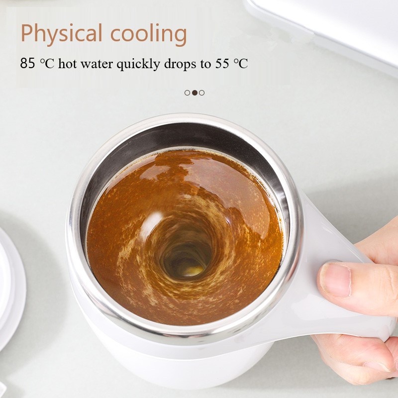 Cốc khuấy cà phê, GVQ tự động 380ML thép không gỉ 304, Tiện Dụng, Dễ Sử Dụng
