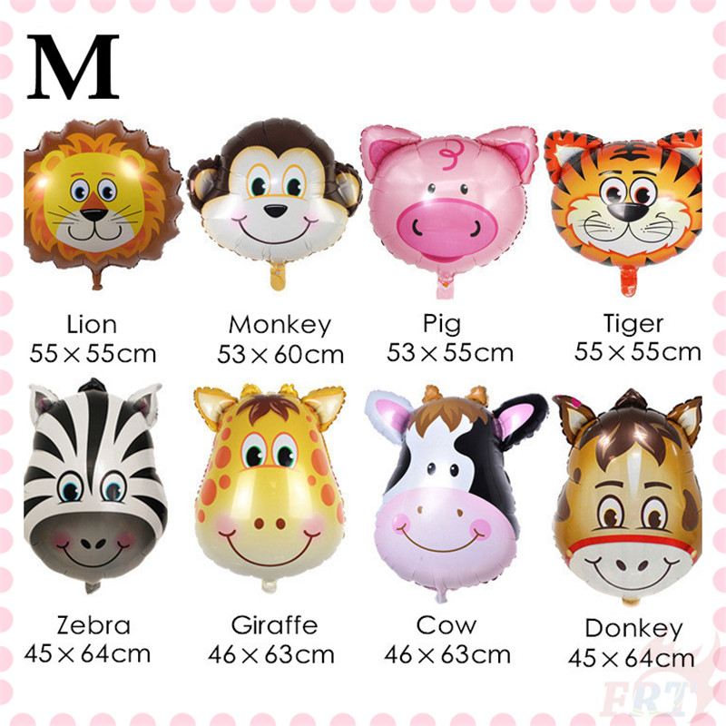 ♦ Trang Trí Tiệc - Bong Bóng ♦ 1 Bong Bóng Hình Đầu Động Vật Dùng Cho Tiệc Sinh Nhật